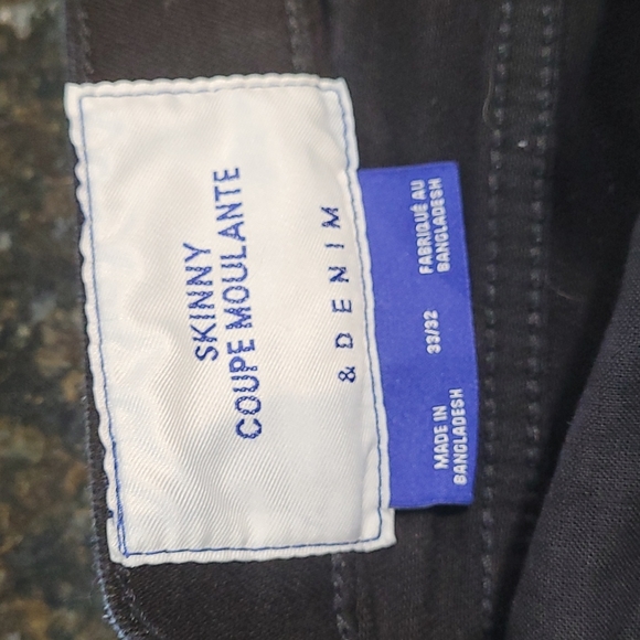 Skinny Coupe Moulante & Denim jeans 👖 size 33/32 black. - Picture 4 of 8